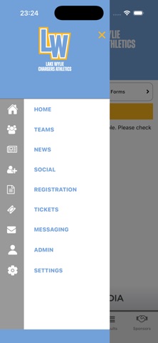 Lake Wylie Chargers Athletics iPhone screenshot