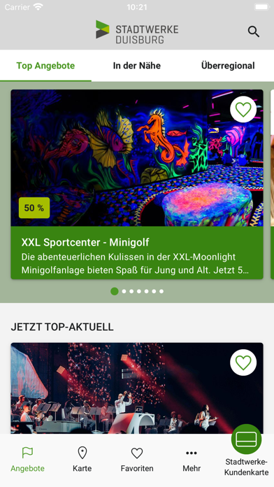 Stadtwerke-Kundenkarte Screenshot