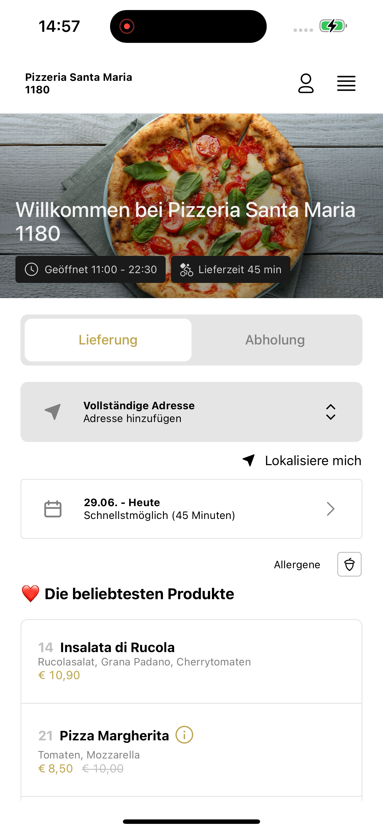 Pizzeria Santa Maria 1180 screenshot 5