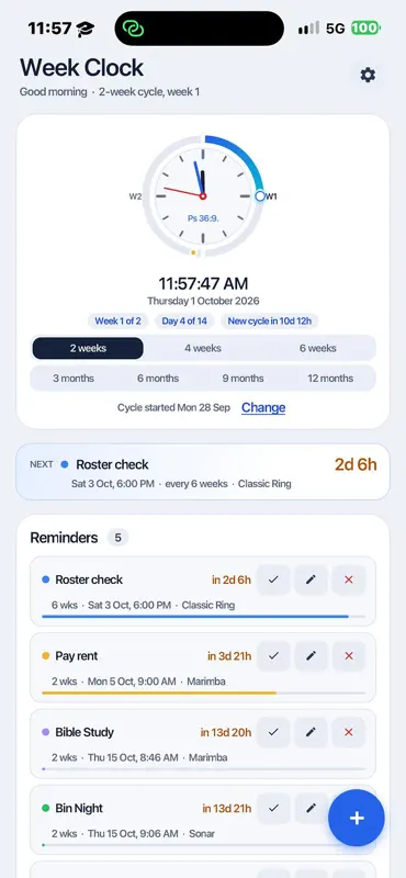 Week Clock screenshot 1 of 5