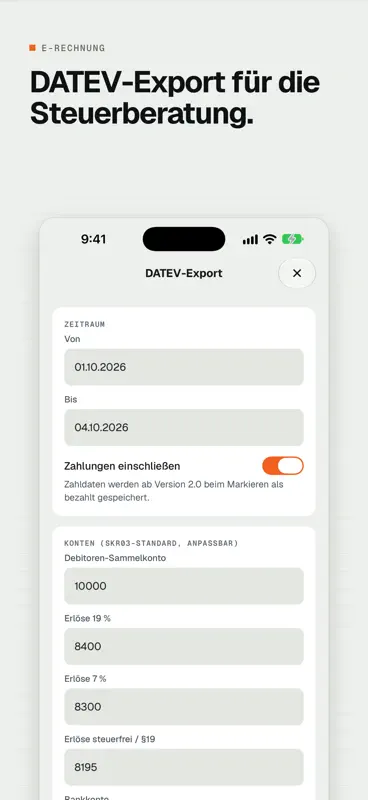 E-Rechnung: Erstellen & Öffnen screenshot 8 of 9