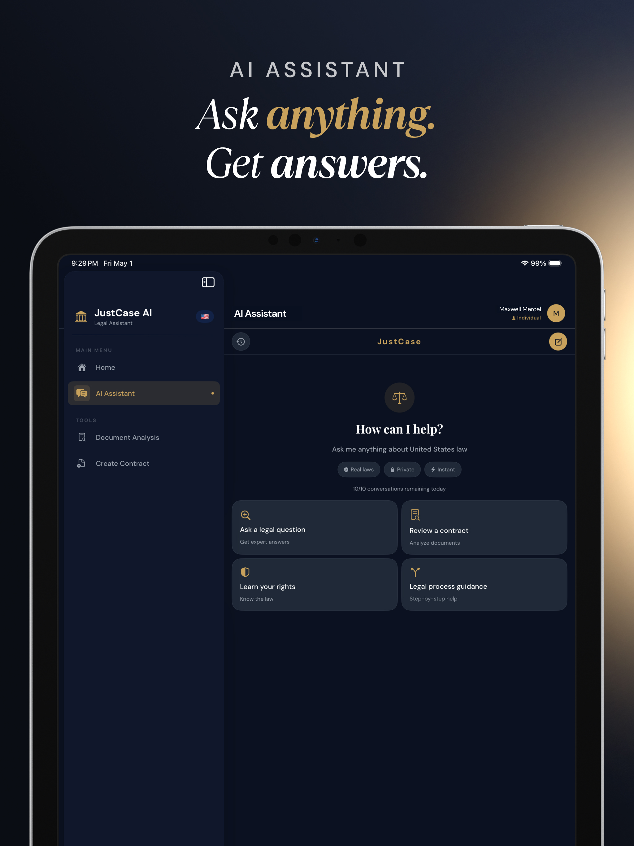 JustCase - AI Law Assistant