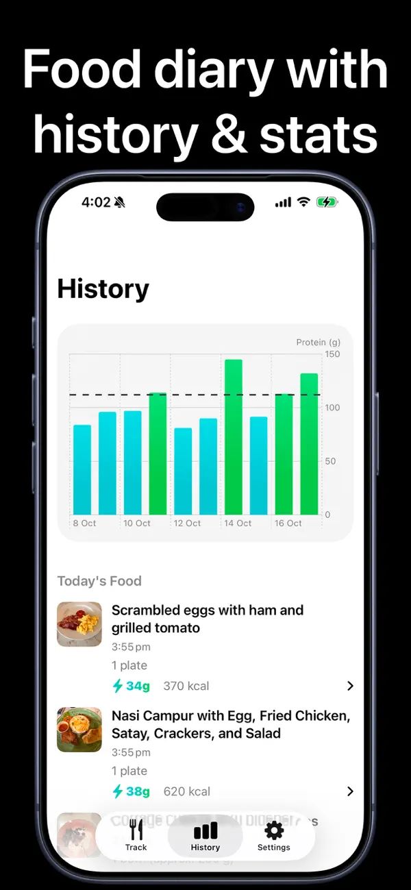 #6. Proto: Protein & Fiber Tracker (iOS) By: Tiny Ideas Pty Ltd