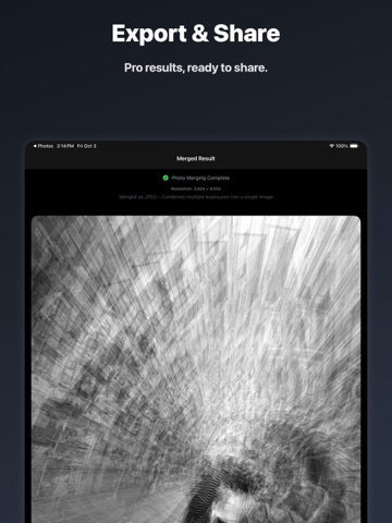 Flattr: Exposure Blend & Merge iPad screenshot