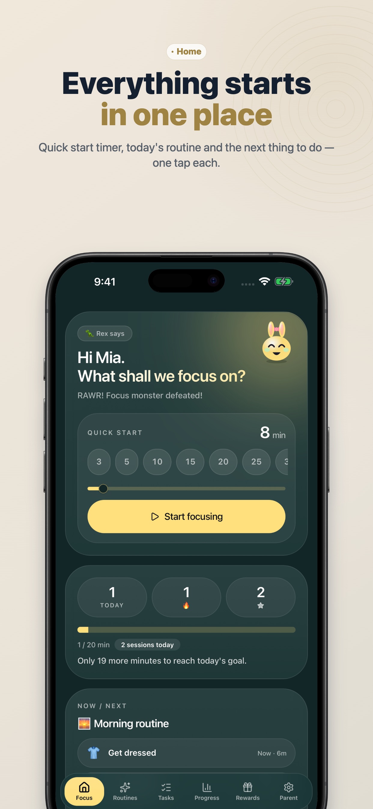 Screenshot 2 of Fokasu: Pomodoro for Kids
