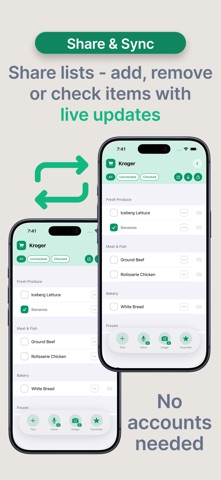 QwkList: Grocery List Maker screenshot