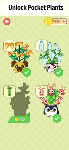 Virtual Pet Pocket Plant Games iPhone screenshot