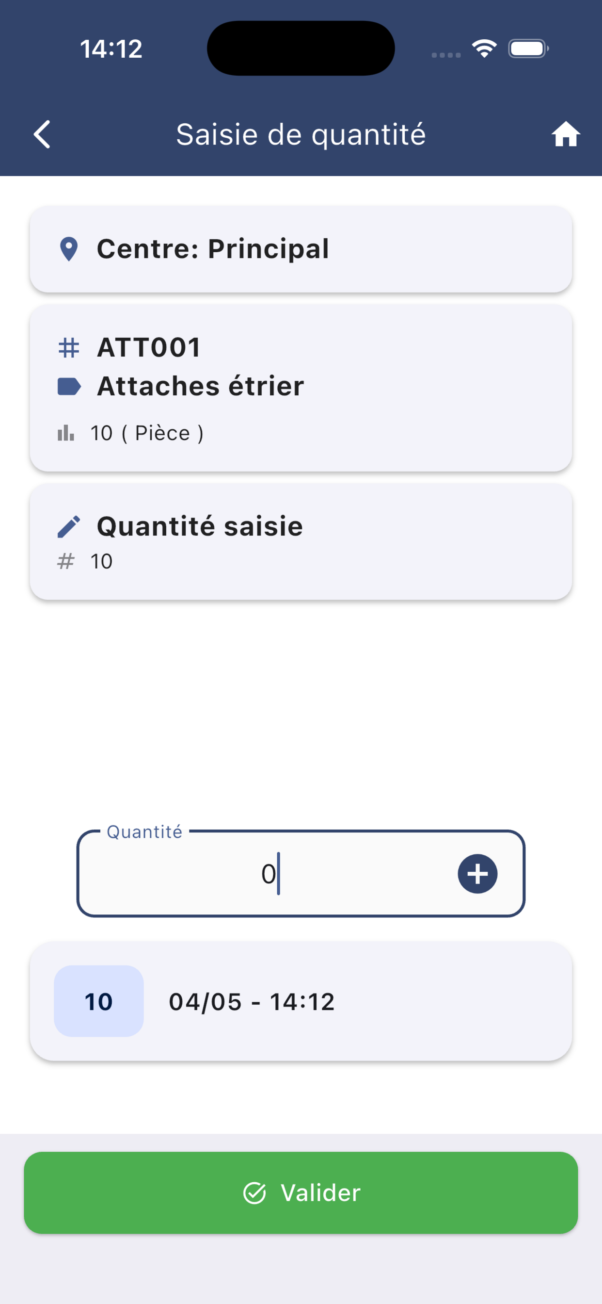 SetInUp - Inventaire