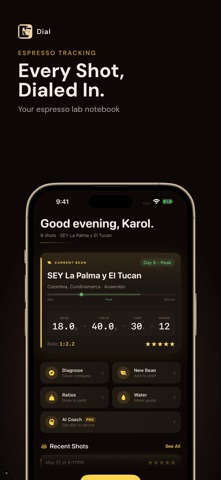 Espresso Shot Tracker - Dial Screenshot 1 of 5