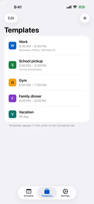 Simple Schedule: Month Planner screenshot 4