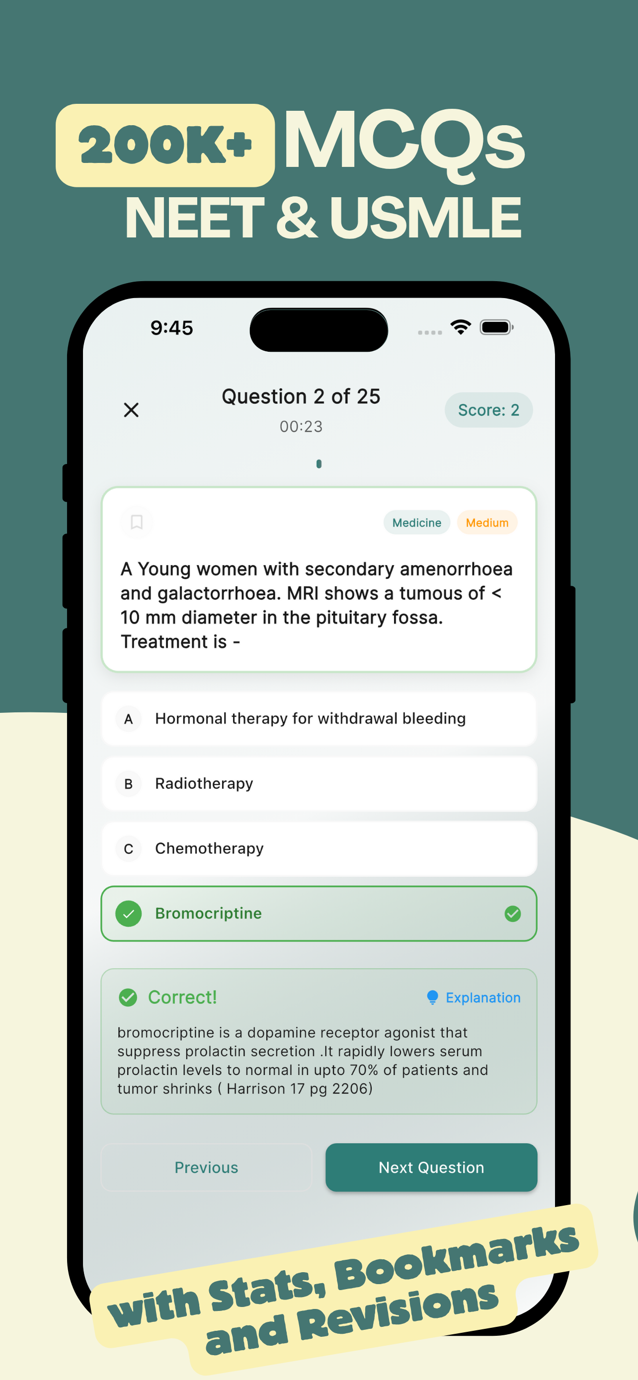MedDose Pro - MCQs & Diseases screenshot 3