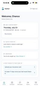 Harbor Patient Portal screenshot