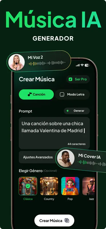 Songi AI: Crear música con IA screenshot 1 of 6