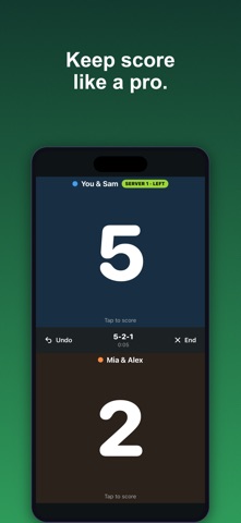 DinkScore – Pickleball iPhone screenshot