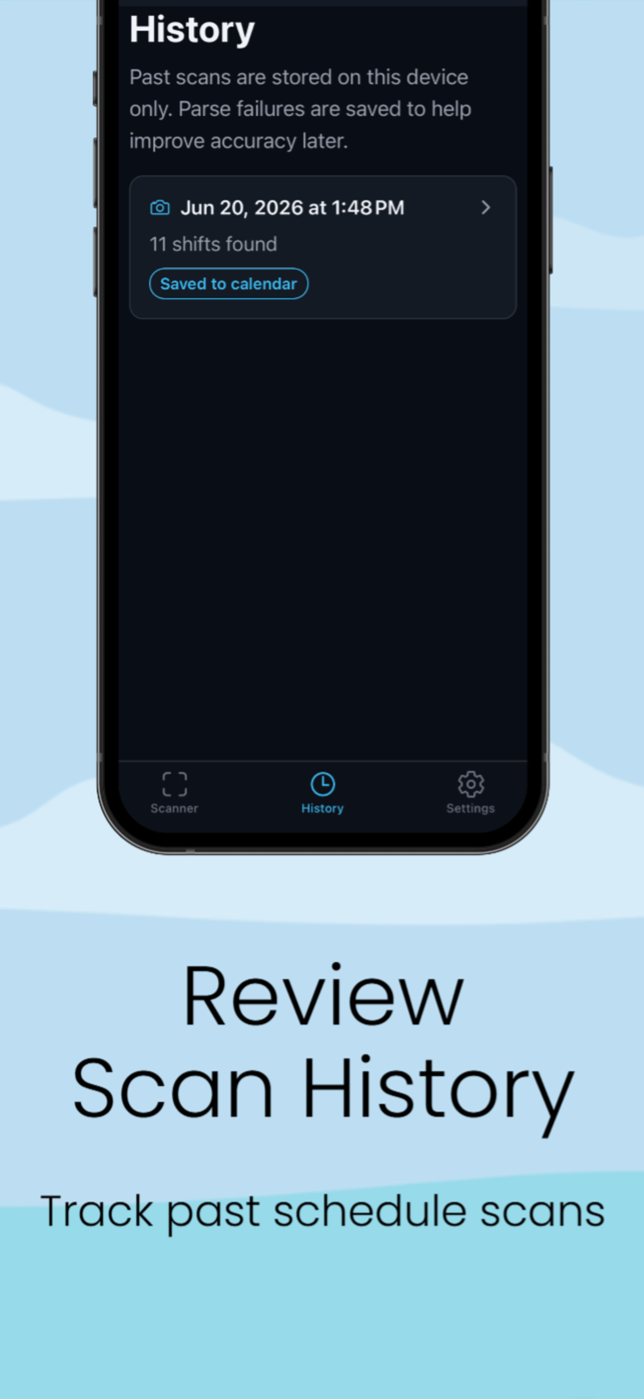ScrubCal: Shift Scanner screenshot 3