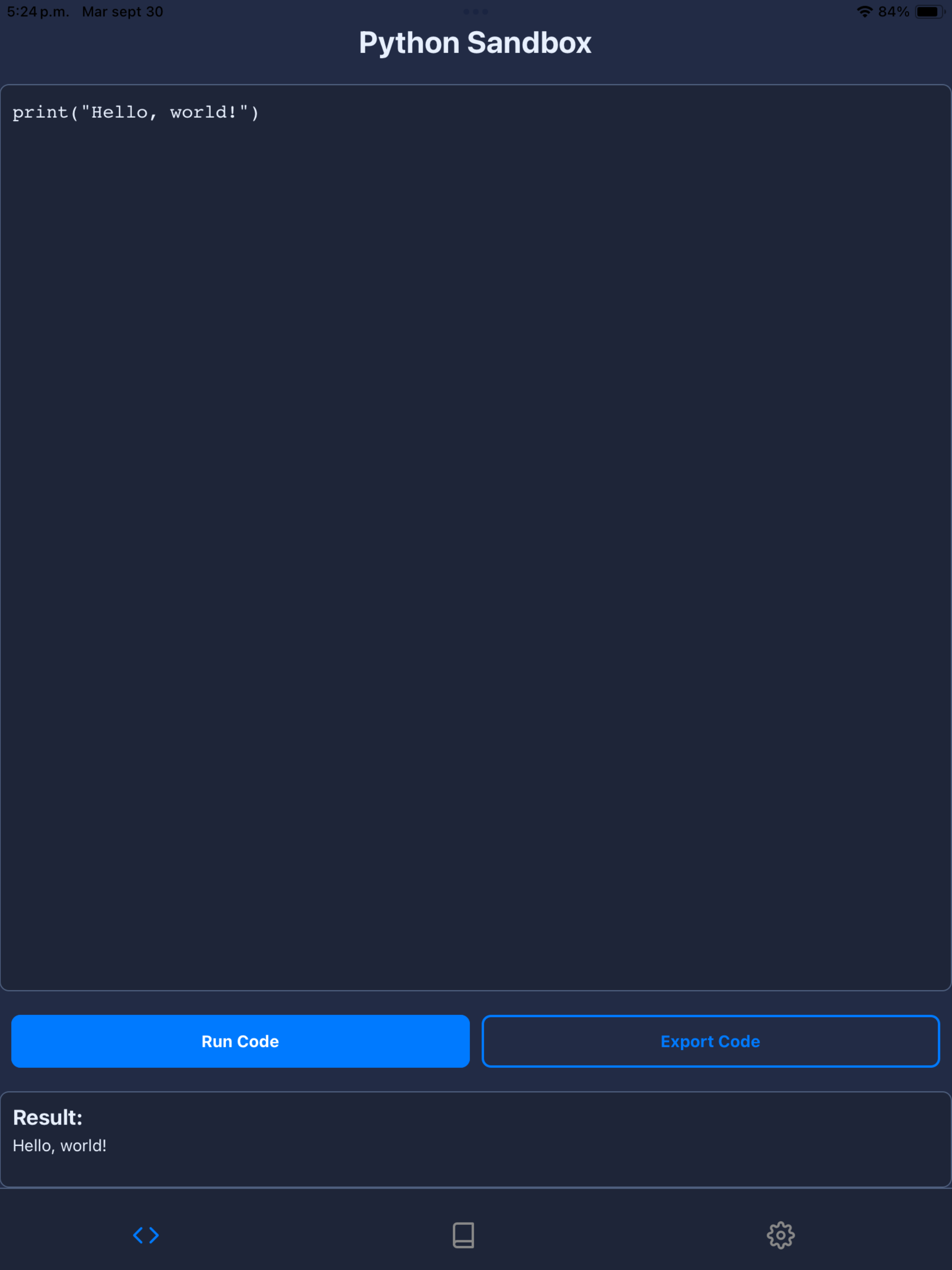 Python Sandbox screenshot 6
