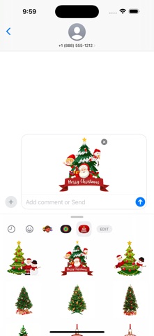 Christmas Stickers - Wishes iPhone screenshot