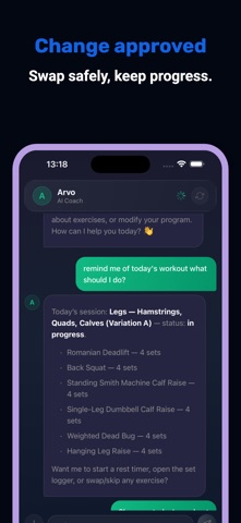Arvo: AI Workout Coach Screenshot 10 of 10