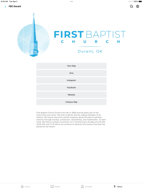 FBC Durant iPad screenshot 4 - Lifestyle app