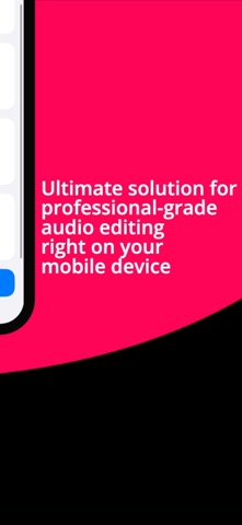 VP - Audio Editor iPhone screenshot