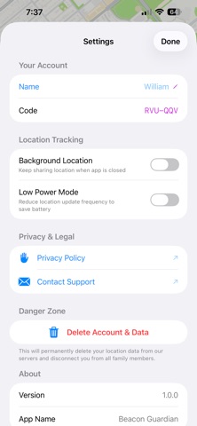 Beacon Guardian: Find my Kids screenshot