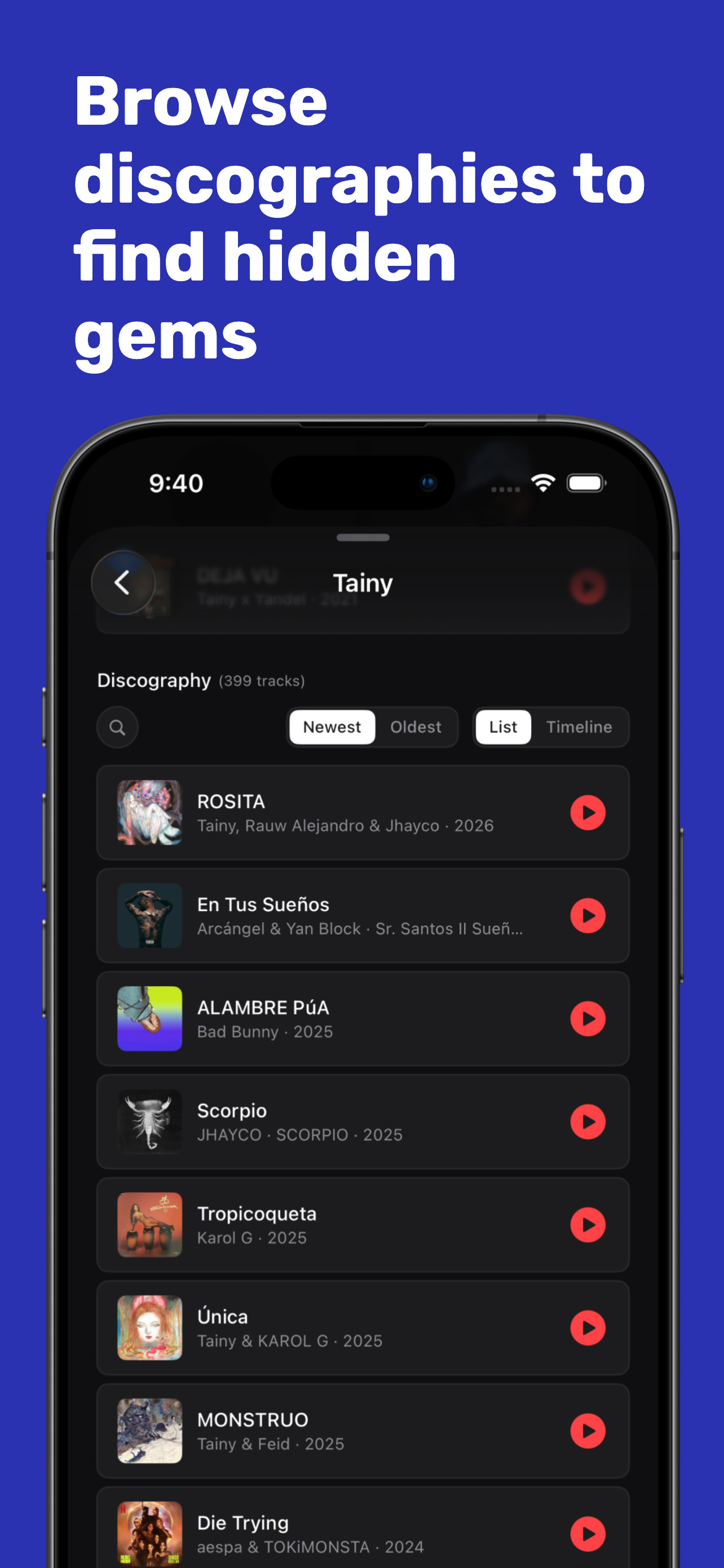 ProducerTrackr: Discover Music