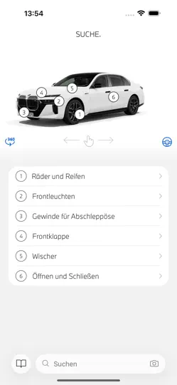Screenshot von BMW Driver's Guide auf dem iPhone 2