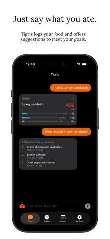 Tigris: AI Calorie Counter screenshot