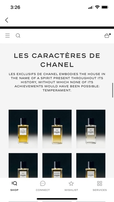 CHANEL Fragrance and Beauty Screenshot