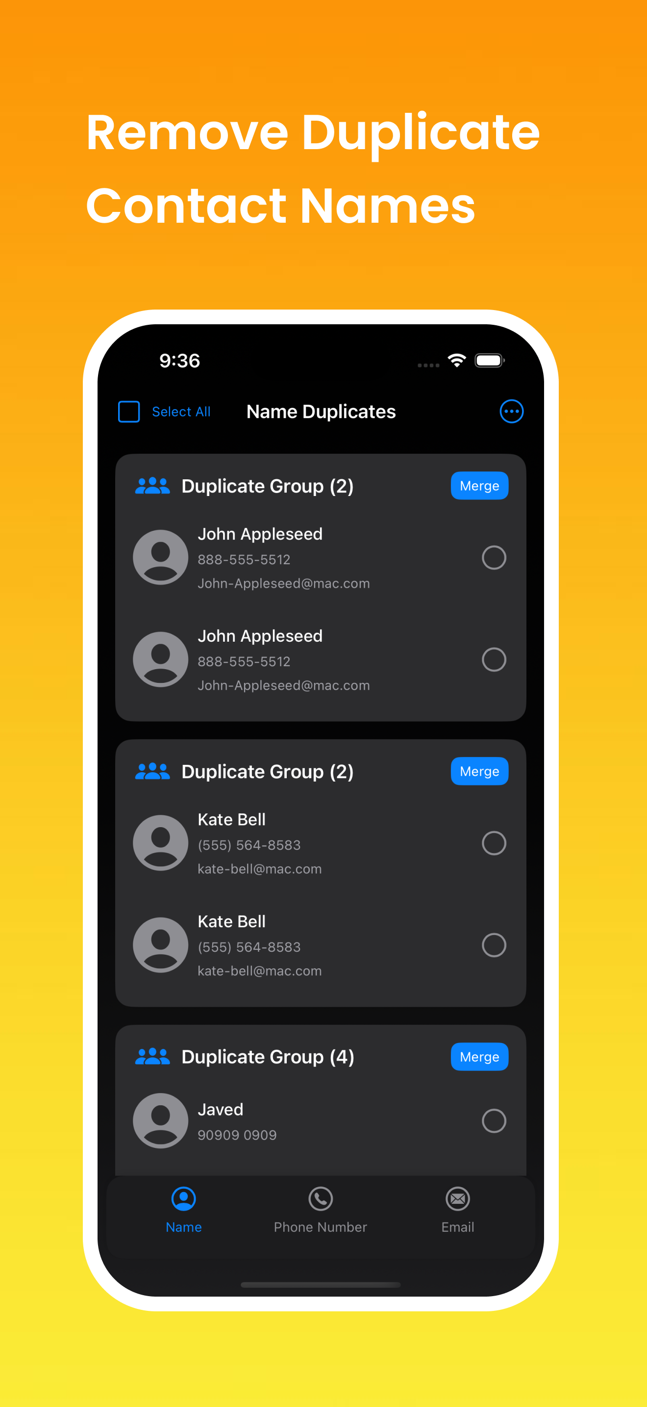 Delete Duplicate Contacts Fast screenshot 5