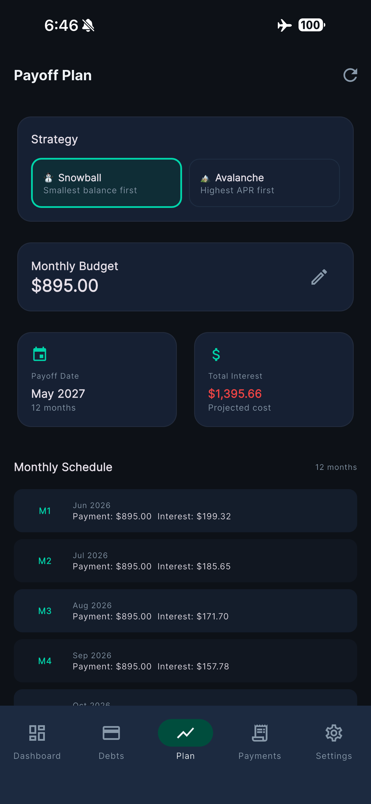DebtSprint screenshot 5