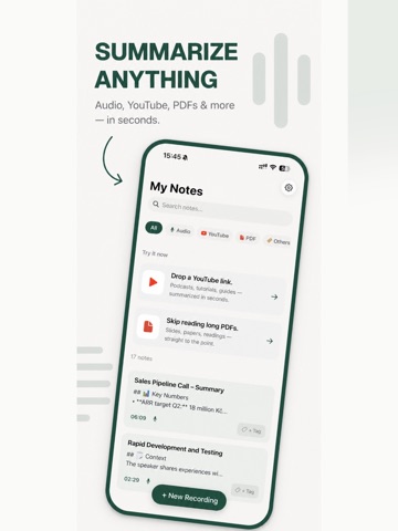 Soliqo: AI Meeting Notes iPad screenshot