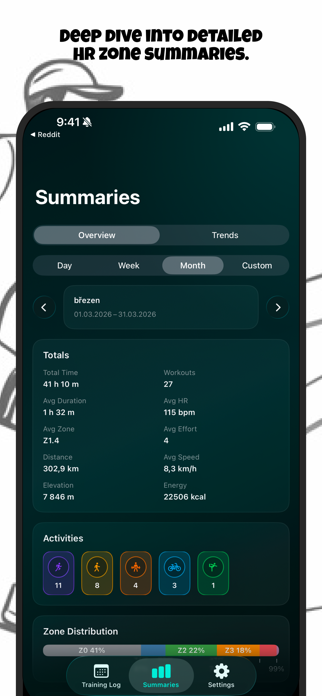 Zone Training Log Screenshot 3 of 8