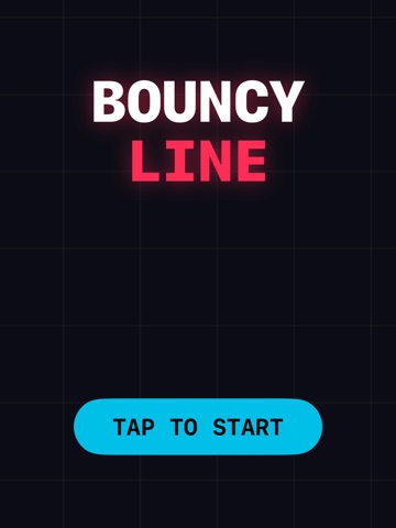 Bouncy Line: Neon Draw & Jump iPad screenshot