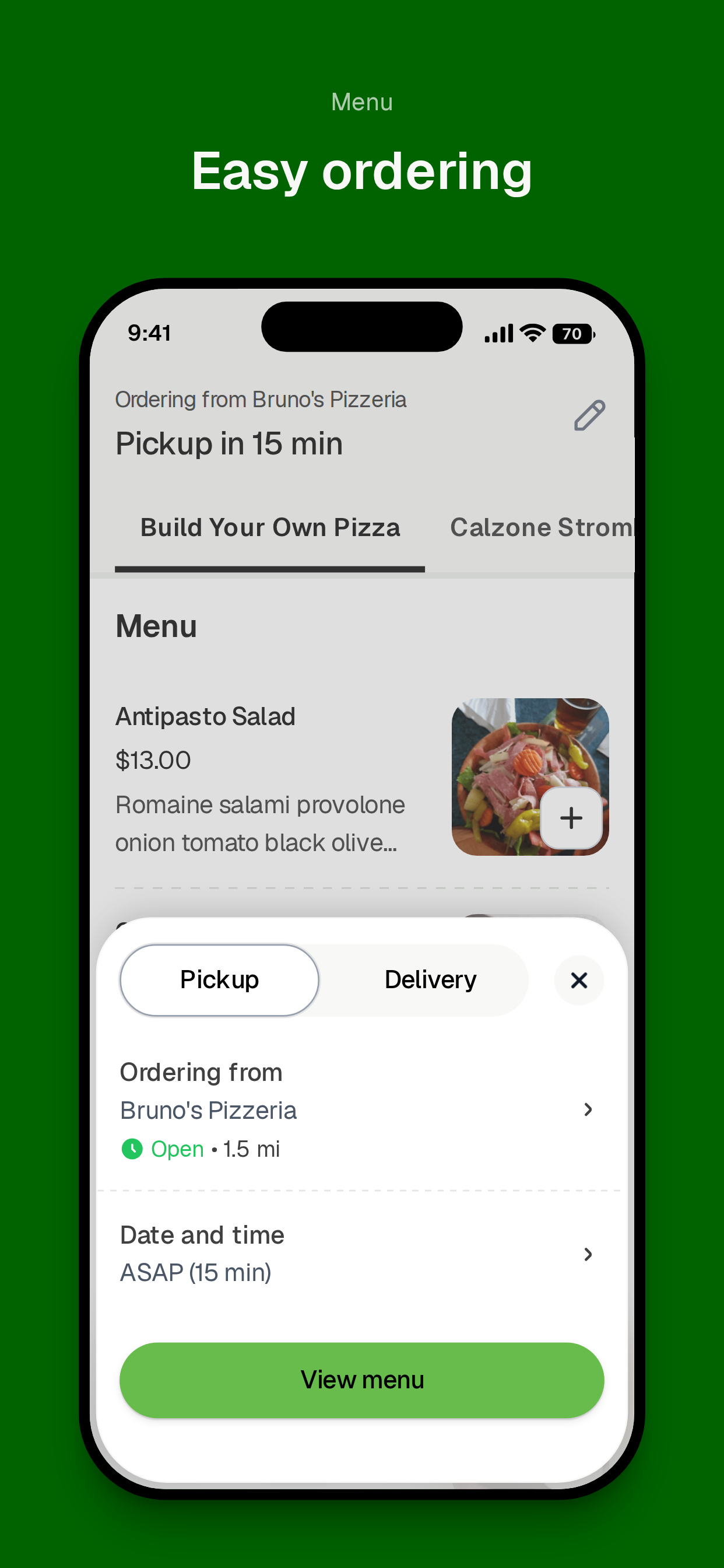Bruno's Pizzeria To Go screenshot 3