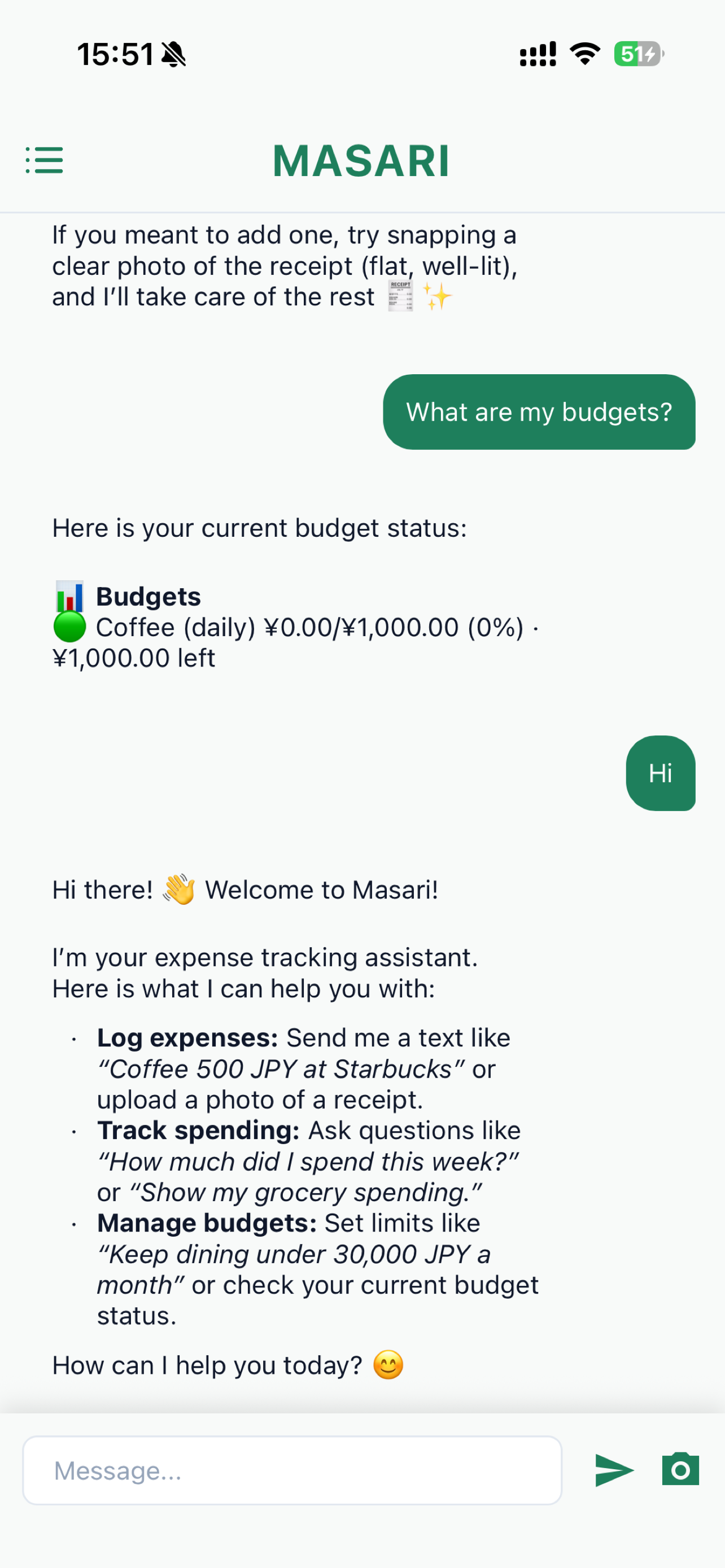 Masari: AI Expense Tracker screenshot 3