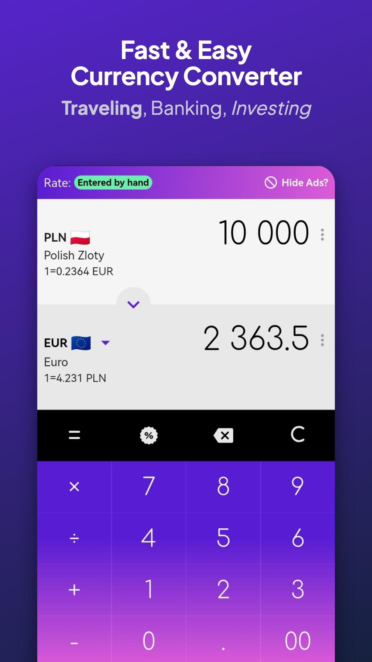 Screenshot 1 of Fast Cambodian KHR converter