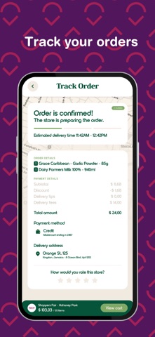 GroceryList - Jamaica iPhone screenshot