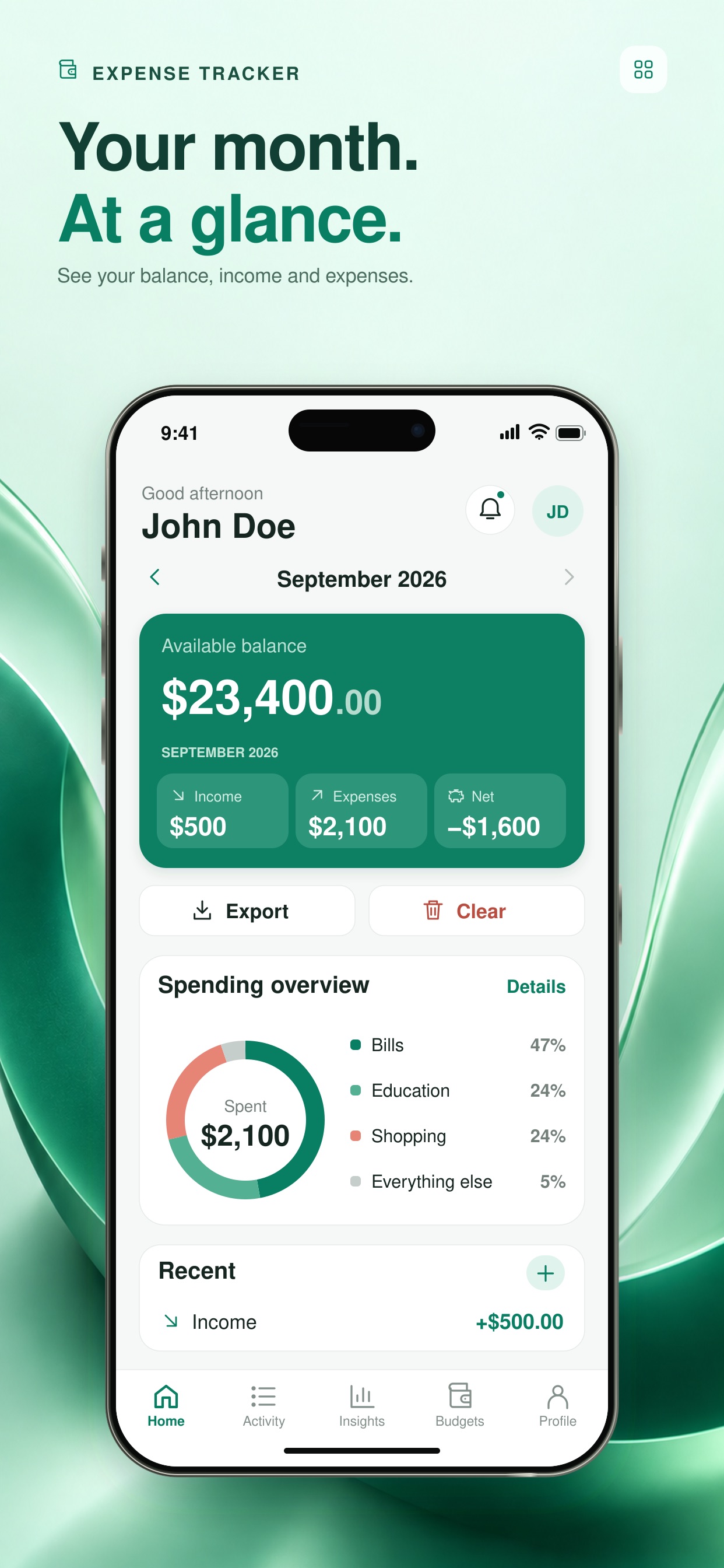 Screenshot 4 of Expense Tracker & Budget Plan
