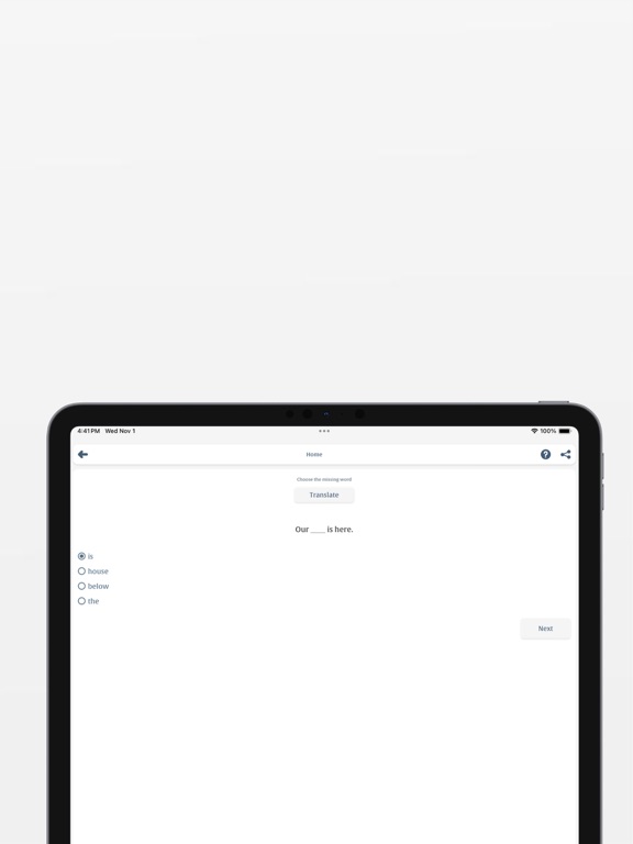 Georgian English iPad screenshot