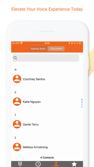 TeleVoIPs Softphone Screenshot