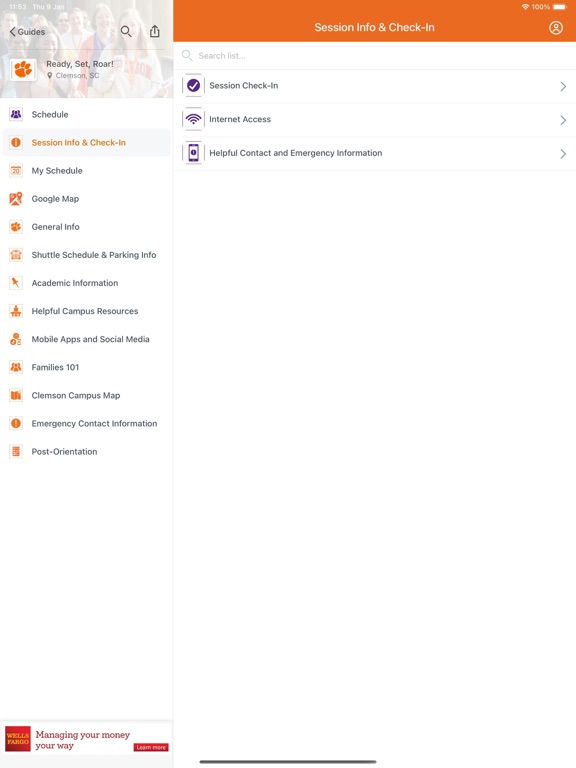 Screenshot #5 pour Clemson University Events