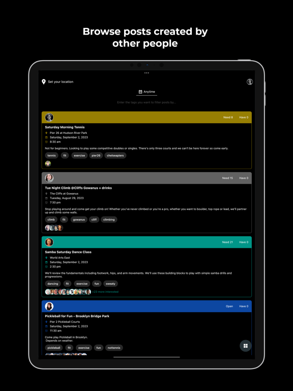 looknforgroup iPad screenshot 4 - Social Networking app