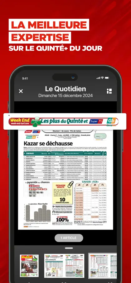 Screenshot 5 di 6 di Week End : pronostics quinté