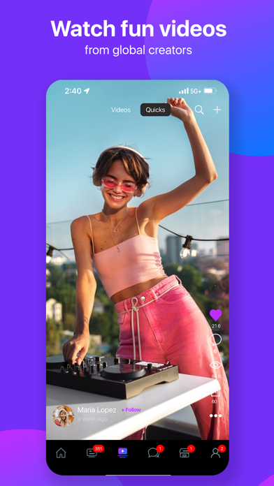 Screenshot #1 pour Netbinc: Social, Videos, Chat