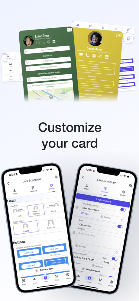 Spreadly Digital Business Card screenshot 3