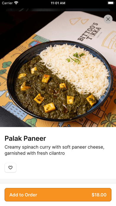 Bittoo's Tikka iPhone screenshot 3 - Food & Drink app