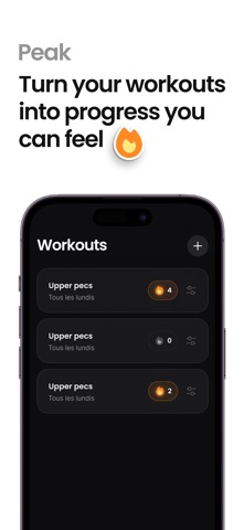 Peak - Workout tracker Screenshot 1 of 5