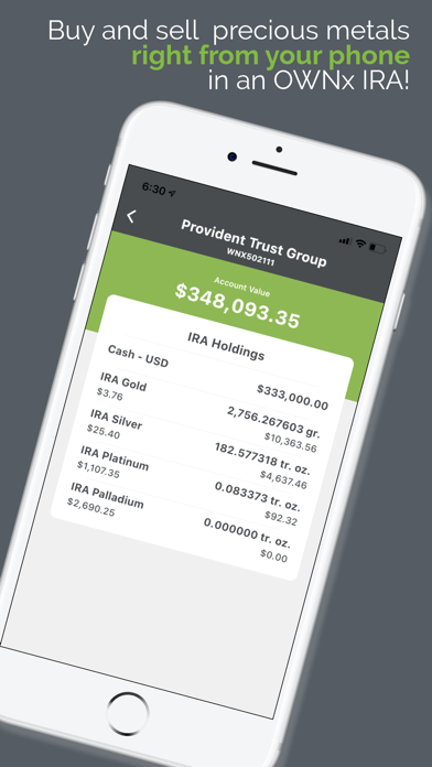 OWNx Precious Metals Screenshot