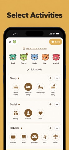 Moodvale: Mood Tracker & Diary Screenshot 3 of 10